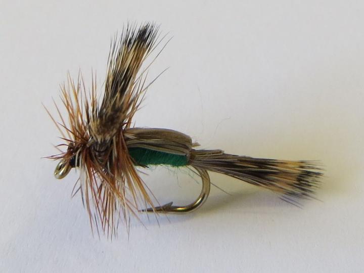 Green Humpy Dry Fly - Feathergirl