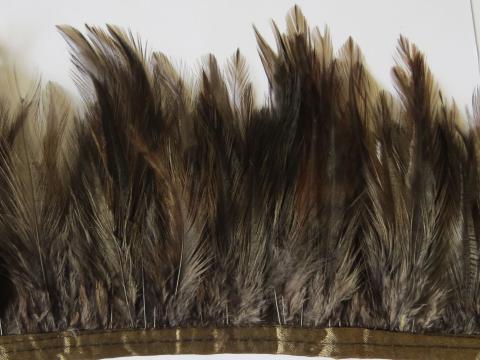 Selling 10 YARDS Chocolate brown feather trim