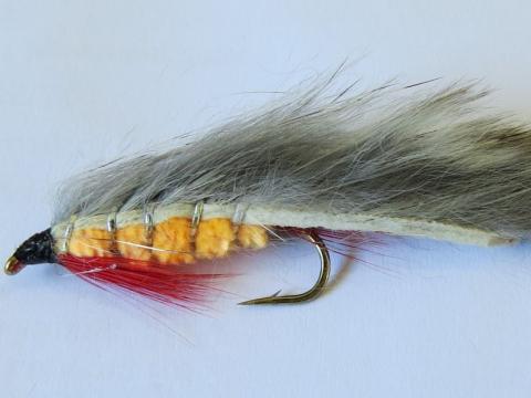 orange rabbit streamer fly