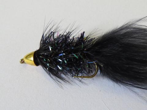 Cone Head Krystal Black Woolly Bugger