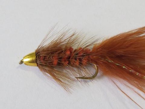 Cone head brown woolly bugger