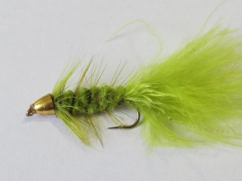 Cone head olive woolly bugger