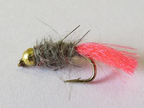 Bead head pink tag nymph