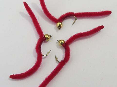Bead head San Juan Worm